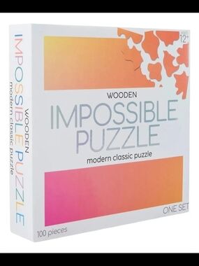 Wooden Impossible 100 Piece Jigsaw Puzzle, Brand New, Modern Classic Puzzle 12+